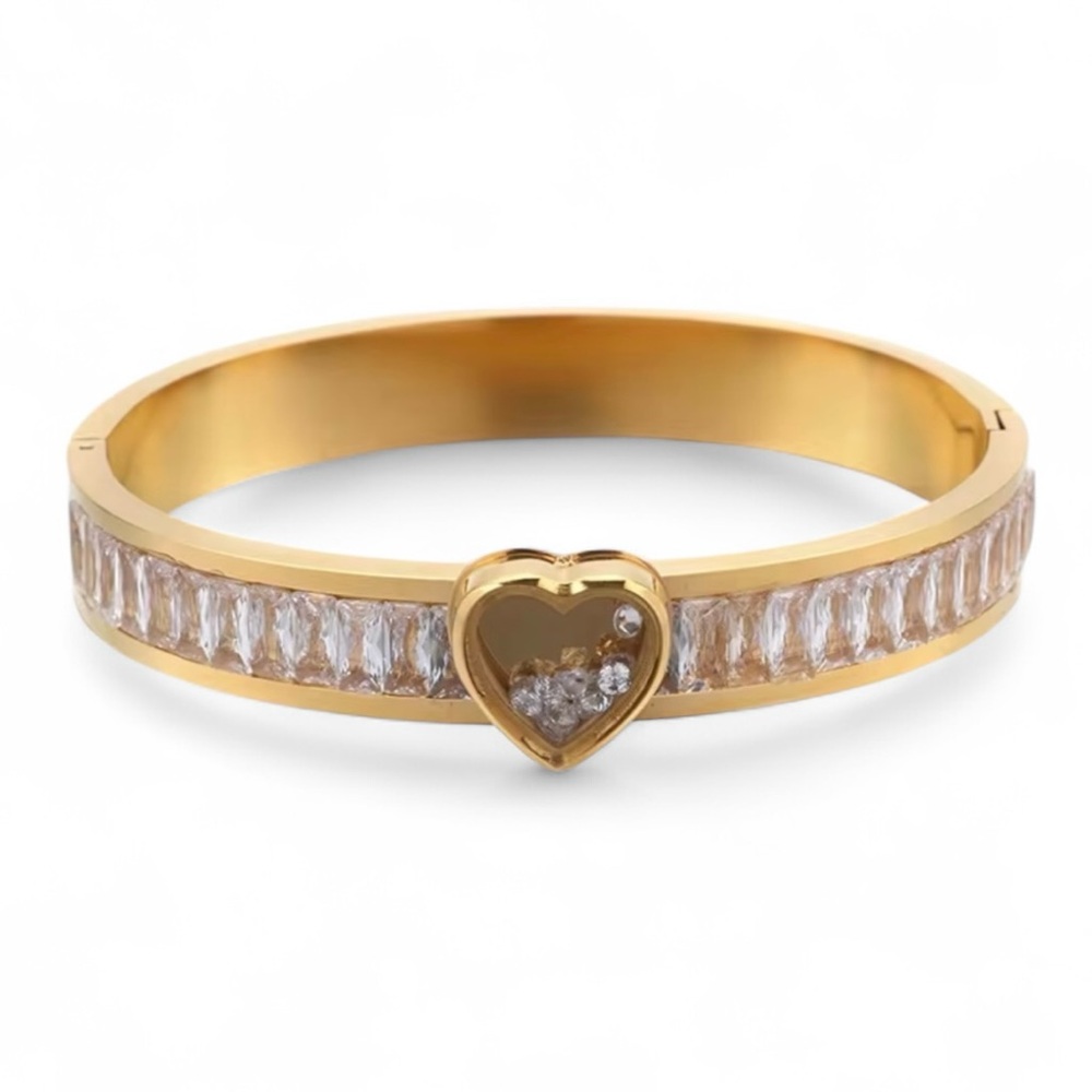 ◾️18K Gold Plated Love Zircon Bangle